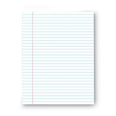 Universal Glue Top Pads, Wide/Legal Rule, 9 in. x 11, White, 50 Sheets