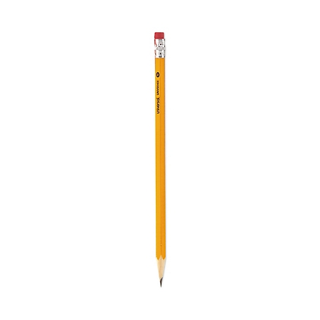 Universal Wood-Case Pencils, HB (#2), Black Lead, Yellow Barrel, 12-Pack