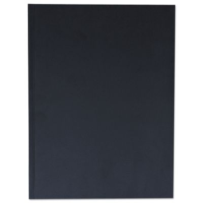 Universal Casebound Hardcover Notebook, Wide/Legal Rule, Black Cover, 10 in. x 8 in., 150 Sheets