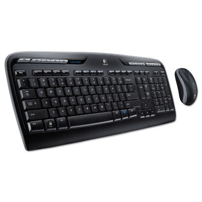 Logitech Mk320 Wireless Keyboard And Mouse Combo, 2.4 Ghz Frequency/30 Ft. Wireless Range, Black