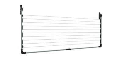 Image showing  Fold-Down Single Fold Clothesline, Light Gray