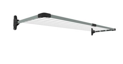 Image showing  Fold-Down Slim Fold Clothesline, Light Gray