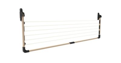 Image showing  Fold Down Clothesline Slim Fold, Bark