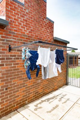 Image showing 6 th Daytek Fold-Down Mini Fold Clothesline, Bark