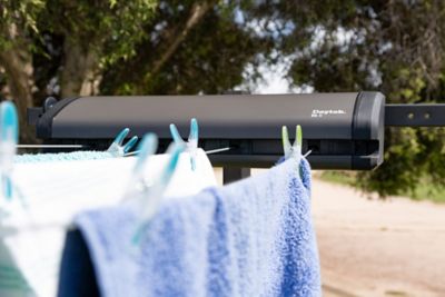 Image showing  Retractable Clothesline, Black