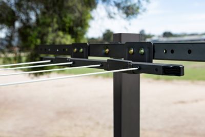 Image showing  Retractable Clothesline Mounting Kit, Black