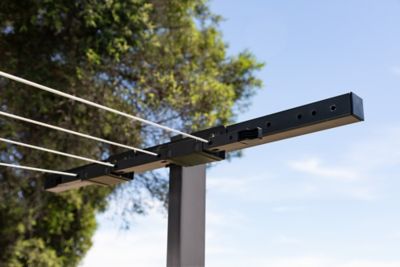 Image showing  Retractable Clothesline Mounting Kit, Black