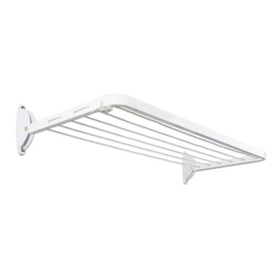 Daytek Fold-Down Clothesline, White, 22 x 47.2 x 8.1in.