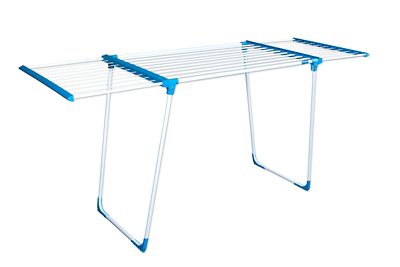 Daytek Glider Clothes Drying Rack, 65 Feet Drying Space, Blue