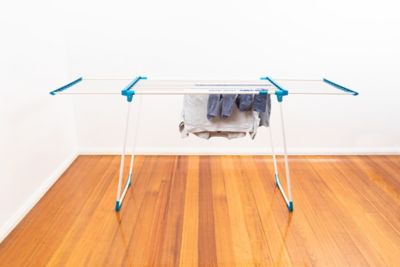 Image showing  Glider Laundry Drying Rack, White/Blue