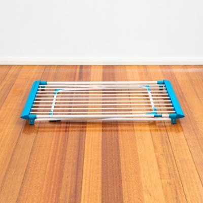 Image showing  Glider Laundry Drying Rack, White/Blue