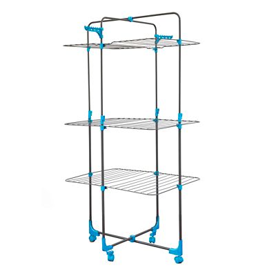 Daytek 3-Tier Tower Laundry Drying Rack, Dark Gray