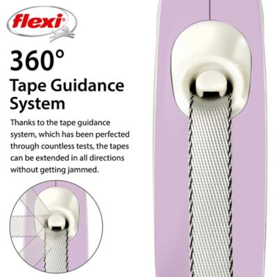 Image showing  Comfort 10 ft. Tape Dog and Cat Leash in Rose XSM up to 26 lb.