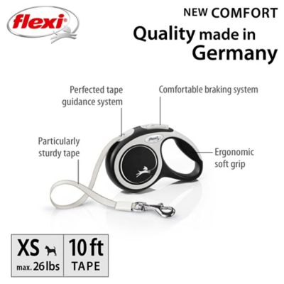 Image showing  Comfort 10 ft. Tape Dog and Cat Leash in Rose XSM up to 26 lb.