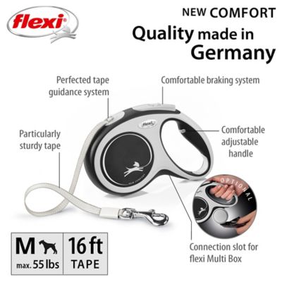 Image showing  Comfort 10 ft. Tape Dog and Cat Leash in Rose XSM up to 26 lb.