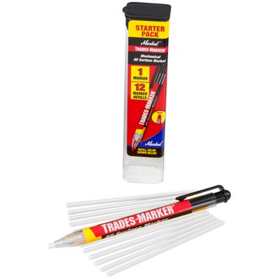 MARKAL Trades Marker Refills, White, 12-Pack