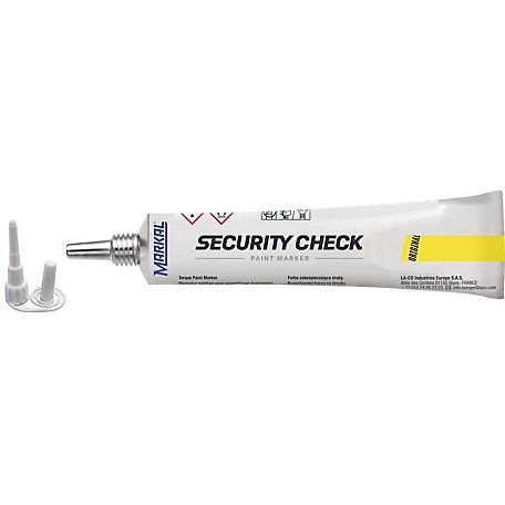 MARKAL Security Check Paint Marker, Yellow