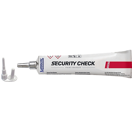 MARKAL Security Check Paint Marker, Red