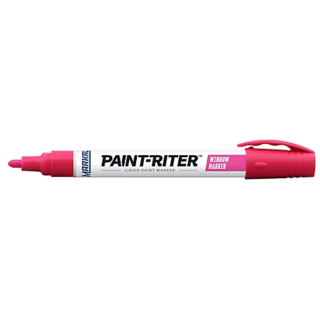 MARKAL Window Marker Removable Liquid Paint Marker, Pink
