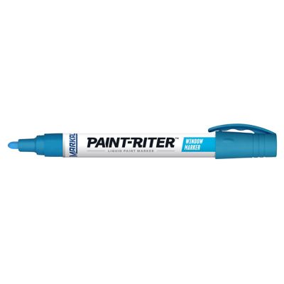 MARKAL Window Marker Removable Liquid Paint Marker, Blue