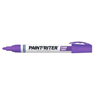 MARKAL Window Marker Removable Liquid Paint Marker, Purple