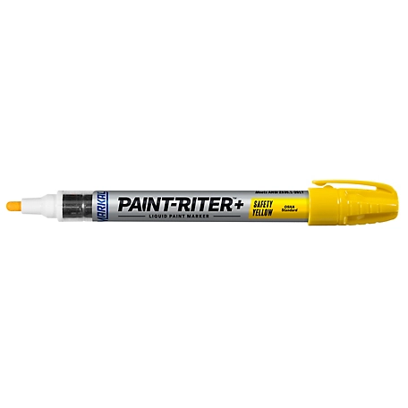 MARKAL Paint-Riter + Safety Liquid Paint Marker, Yellow