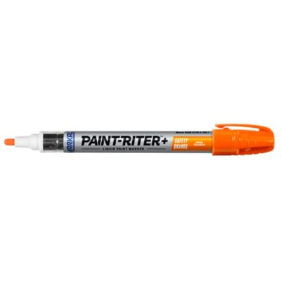 MARKAL Paint-Riter + Safety Liquid Paint Marker, Orange