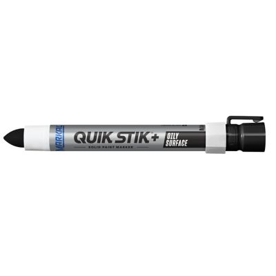 MARKAL Quik Stik + Oily Solid Paint Marker, Black