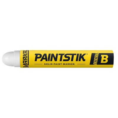 MARKAL B Paintstik Solid Paint Marker, White, 12-Pack