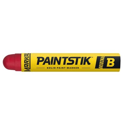 MARKAL B Paintstik Solid Paint Marker, Red, 12-Pack