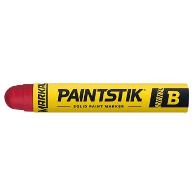 MARKAL B Paintstik Solid Paint Markers, Red, 12-Pack