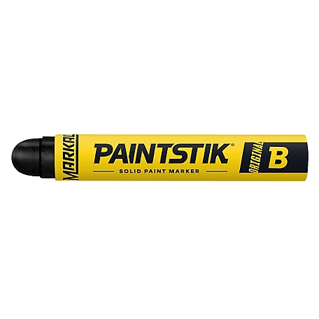 MARKAL B Paintstik Solid Paint Marker, Black, 12-Pack