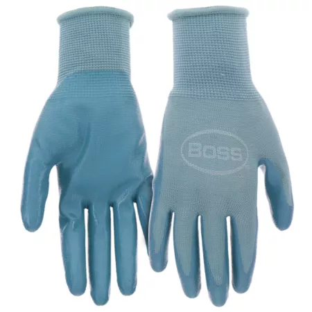 Boss Women's Nitrile Work Gloves Blue 5-Pack Work Gloves