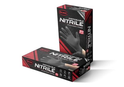 Image showing  Unisex Adult Disposable Nitrile Work Gloves, 50-Pack