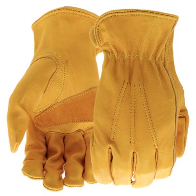 Boss Cowhide Leather Driver Work Gloves, 1 Pair Quality Work Gloves