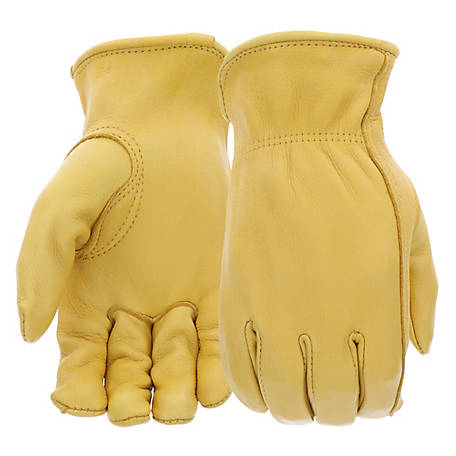 Boss Deerskin Leather Driver Work Gloves, 1 Pair