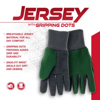 Image showing  Kids' Dotted Jersey Gloves, 1-Pair