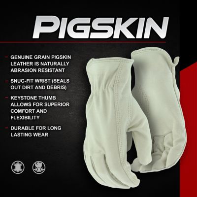 Image showing  Unisex Adult Grain Pigskin Leather Driver Gloves, 1-Pair