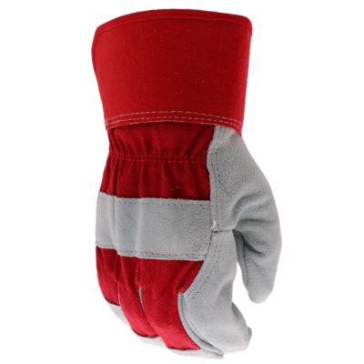 Image showing  Men's Guard Split Cowhide Leather Palm Work Gloves, 1-Pair