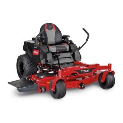 Toro 60 in. 26 hp Gas 2022 Titan Zero-Turn Riding Mower I am very glad I bought the Toro Titan 60-in model 75306 zero turn mower I am very impressed with the quality of the mower deck very heavy duty I am also impressed with the quality of the frame of the mower very good quality heavy built extremely sturdy just a beefy frame all around the tires that come on this mower work very well I like the tread pattern the smoothness of the hydraulics I'm very happy with and overall definitely glad I paid the extra money to get the Toro Titan instead of the Toro time cutter