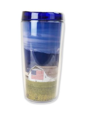 Bella Bug 16 oz. Tumbler with Barn Landscape Design