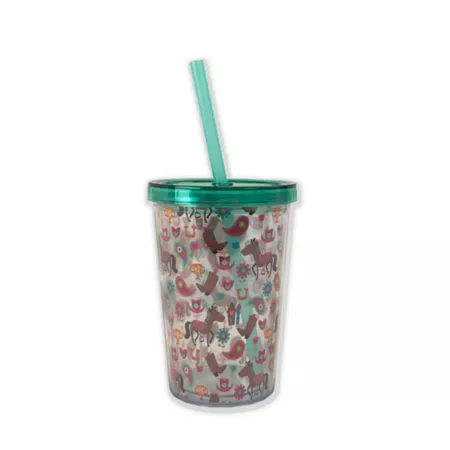 Bella Bug 10 oz Acrylic Cup for Kids Cowgirl Pattern Tumblers