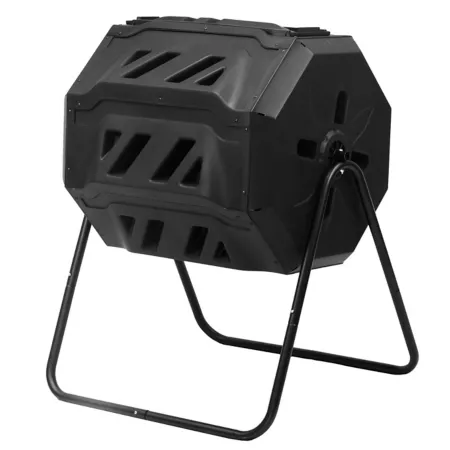 Good Ideas 5.7 cu Compost Wizard 2.7 cu ft Eco-Friendly Compost Tumbler Black Composting