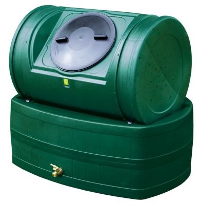 Good Ideas 47 gal. Compost Wizard Hybrid Compost Tumbler, Green