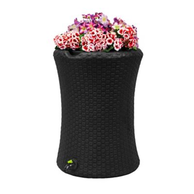 Good Ideas 50 gal. Impressions Eco Nantucket Rain Saver Barrel, Recycled Material