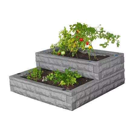 Good Ideas Garden Wizard Waterfall Dark Granite Raised Garden Beds