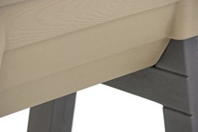 Image showing  Garden Wizard Plastic Elevated Garden Bed, 35.5 in. x 24 in. x 40 in, Khaki