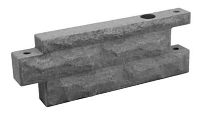 Image showing  Garden Wizard 2 ft. Stone Landscape Border Wall, Dark Granite