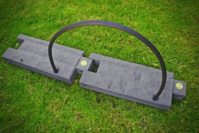 Image showing  Garden Wizard 2 ft. Self Watering Stone Landscape Border Wall, Dark Granite