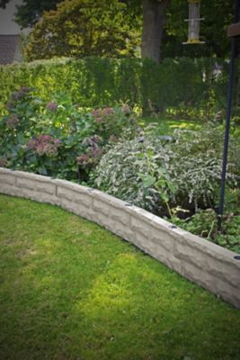 Image showing  2 ft. Garden Wizard Self Watering Stone Landscape Border Wall, Sandstone